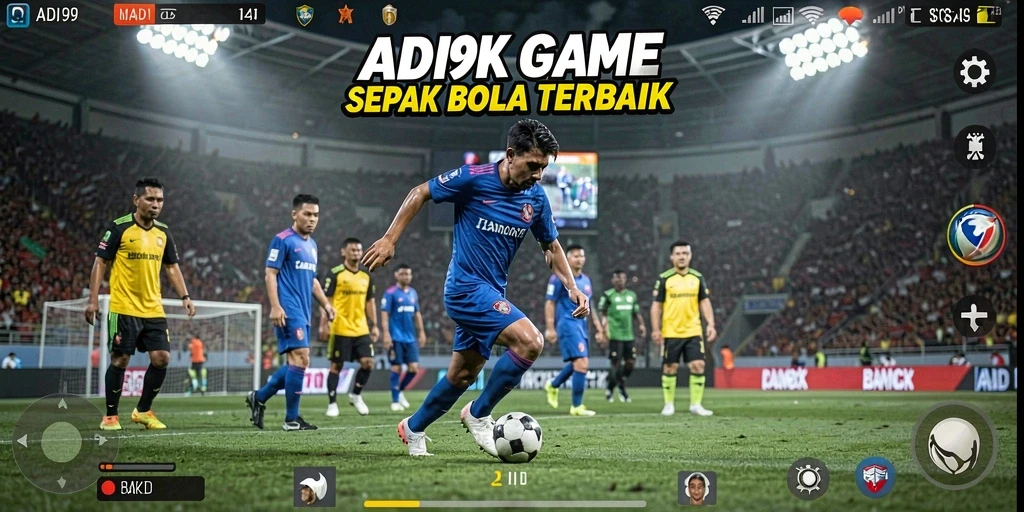 Tampilan gameplay seru dalam ADI99 dengan aksi di lapangan.