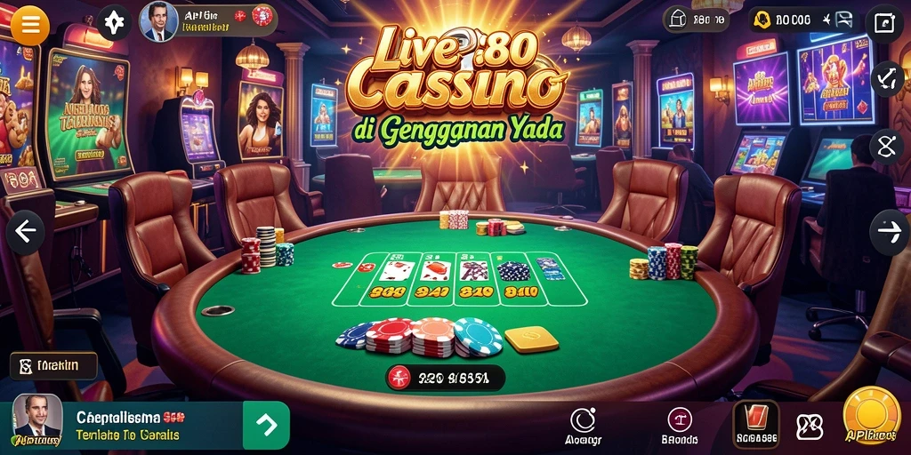 Tampilan gameplay Live Casino yang seru dan interaktif di API88.