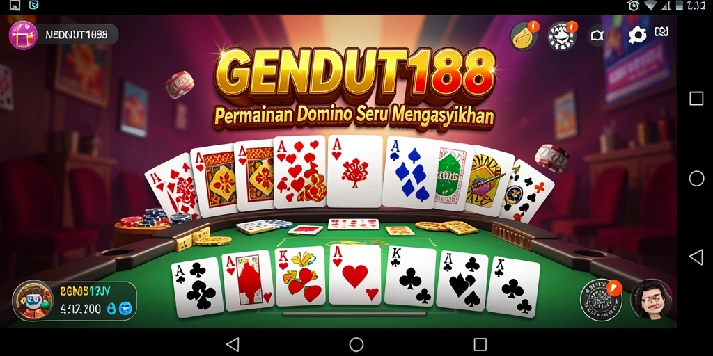 Tampilan gameplay seru GENDUT188 di permainan Domino.