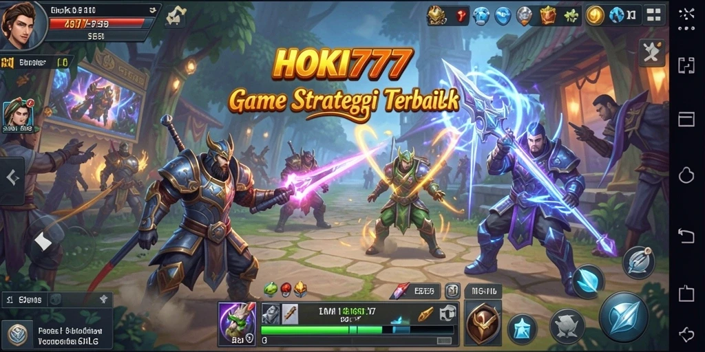 Tampilan dinamis dari HOKI777 yang menggambarkan strategi dan pertempuran.
