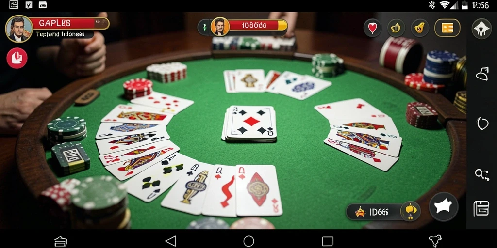 Screenshot ID66 menampilkan gameplay seru Gaple yang mengasyikkan.