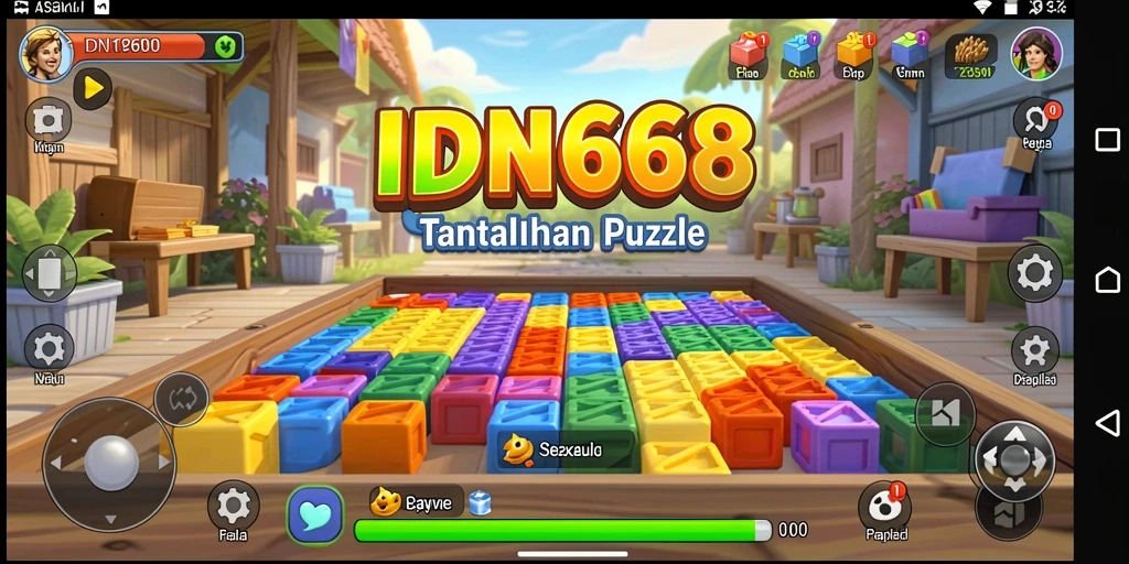 Screenshot gameplay IDN668 menunjukkan serunya menyelesaikan teka-teki.