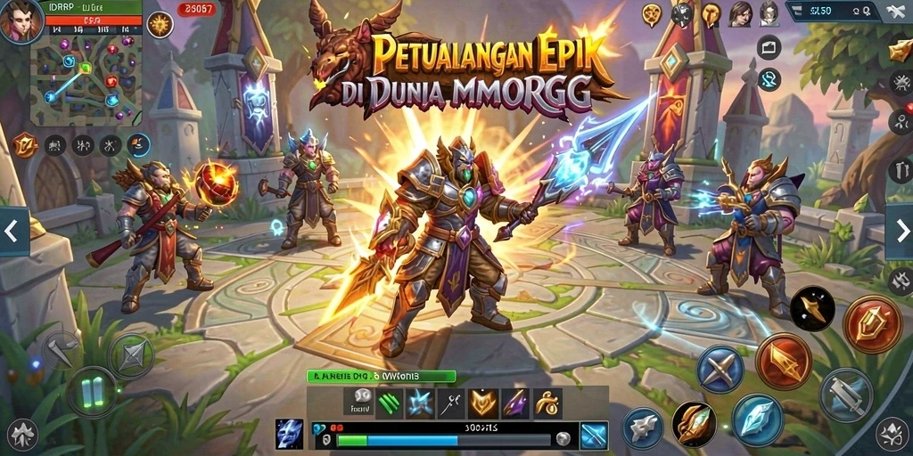 Tampilan gameplay menarik dari IDRRP dengan aksi pertarungan yang intens.