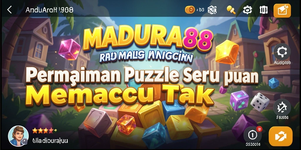 Tampilan gameplay seru di MADURA88 dengan berbagai tantangan puzzle.