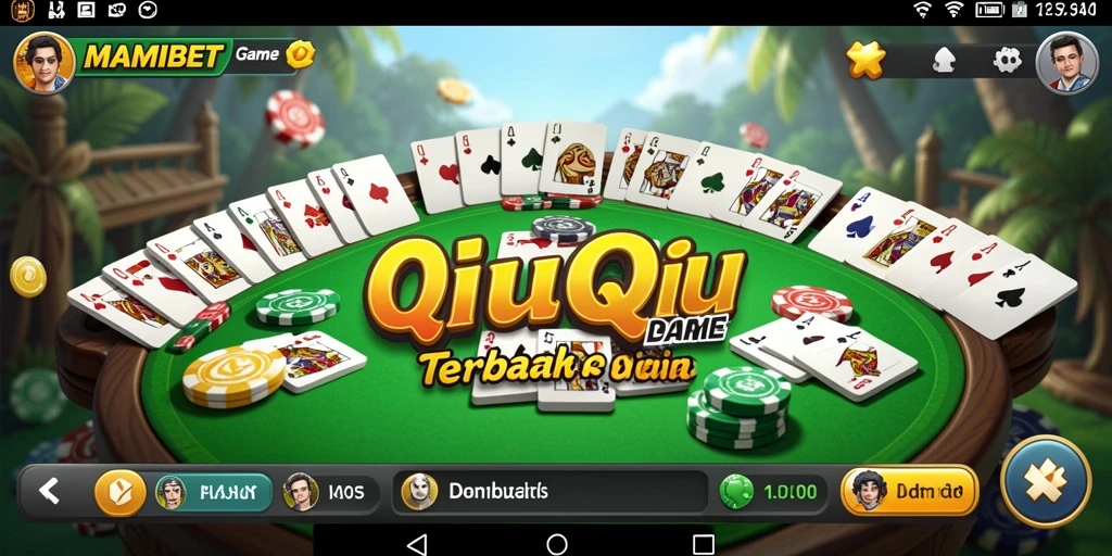 Tampilan gameplay seru dari MAMIBET saat bermain QiuQiu.