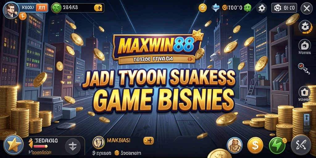 Tampilan gameplay <strong>MAXWIN88</strong> yang menantang dan seru dalam membangun bisnis.