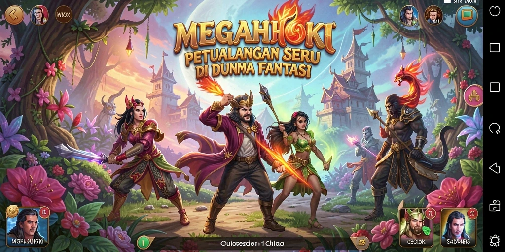 Tangkapan layar MEGAHOKI menampilkan momen seru dalam petualangan.