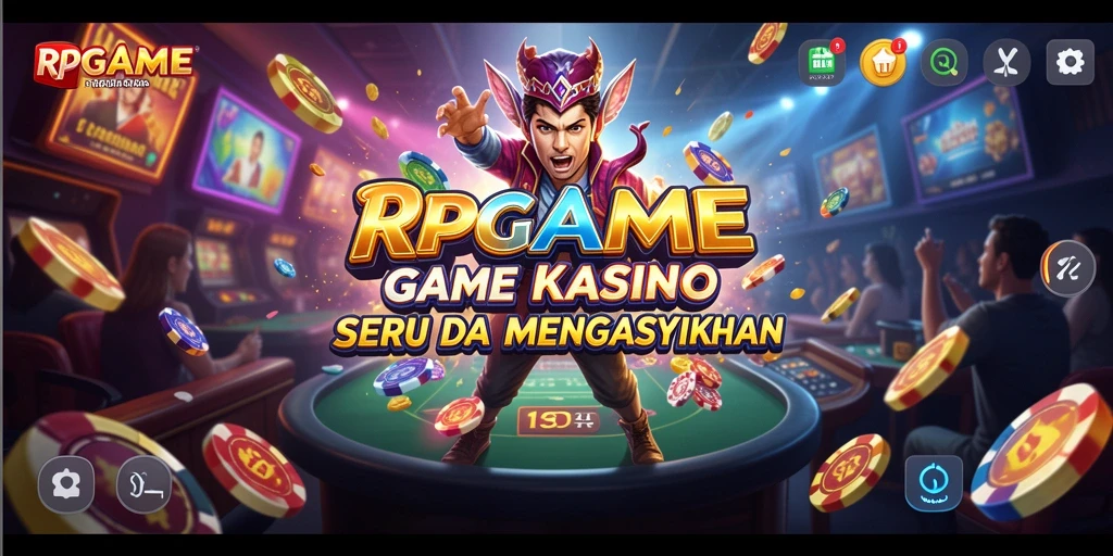 Tampilan gameplay RPGAME dengan suasana kasino yang mendebarkan.