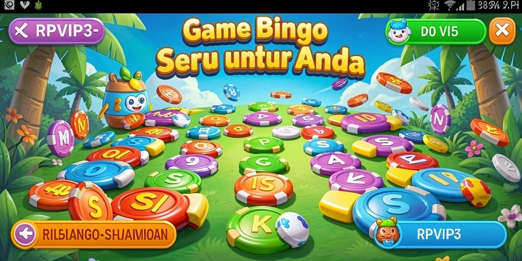Tampilan gameplay seru RPVIP3 dengan pemain aktif dan suasana Bingo.