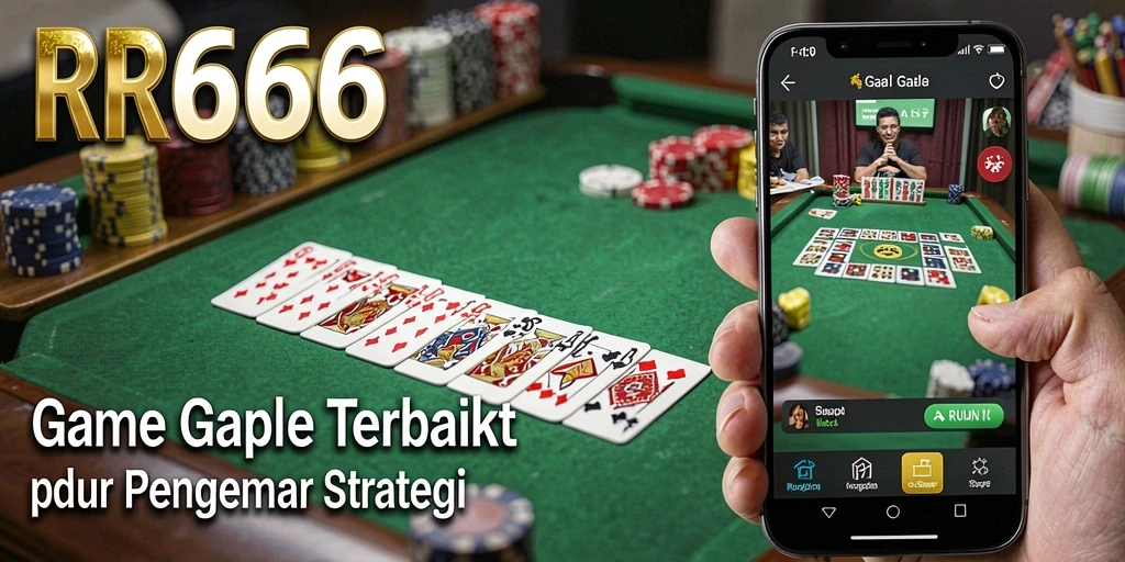 Tampilan gameplay seru dalam RR666 yang menampilkan aksi Gaple.